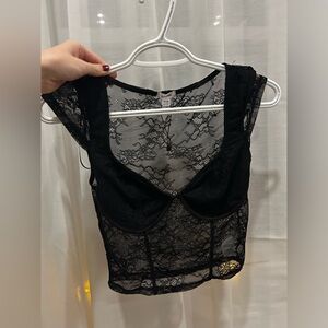 Lace corset top